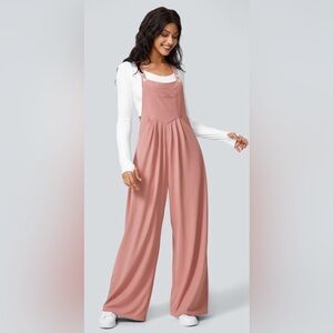 HALARA Pockets Waffle Casual Overalls